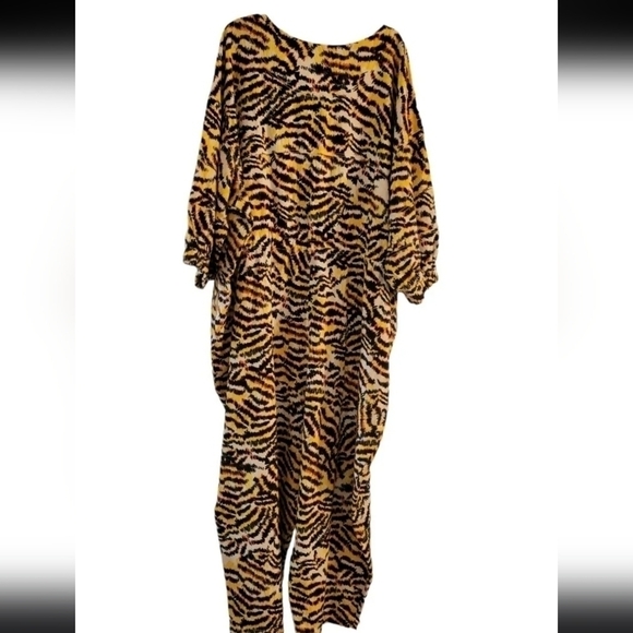 Rachel Comey Women's Plus Size Animal Print 3/4 Sleeve Jumpsuit NWT Size 8 - Picture 11 of 15